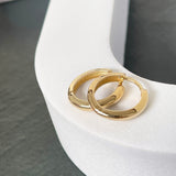 9ct yellow gold round hoops 16mm