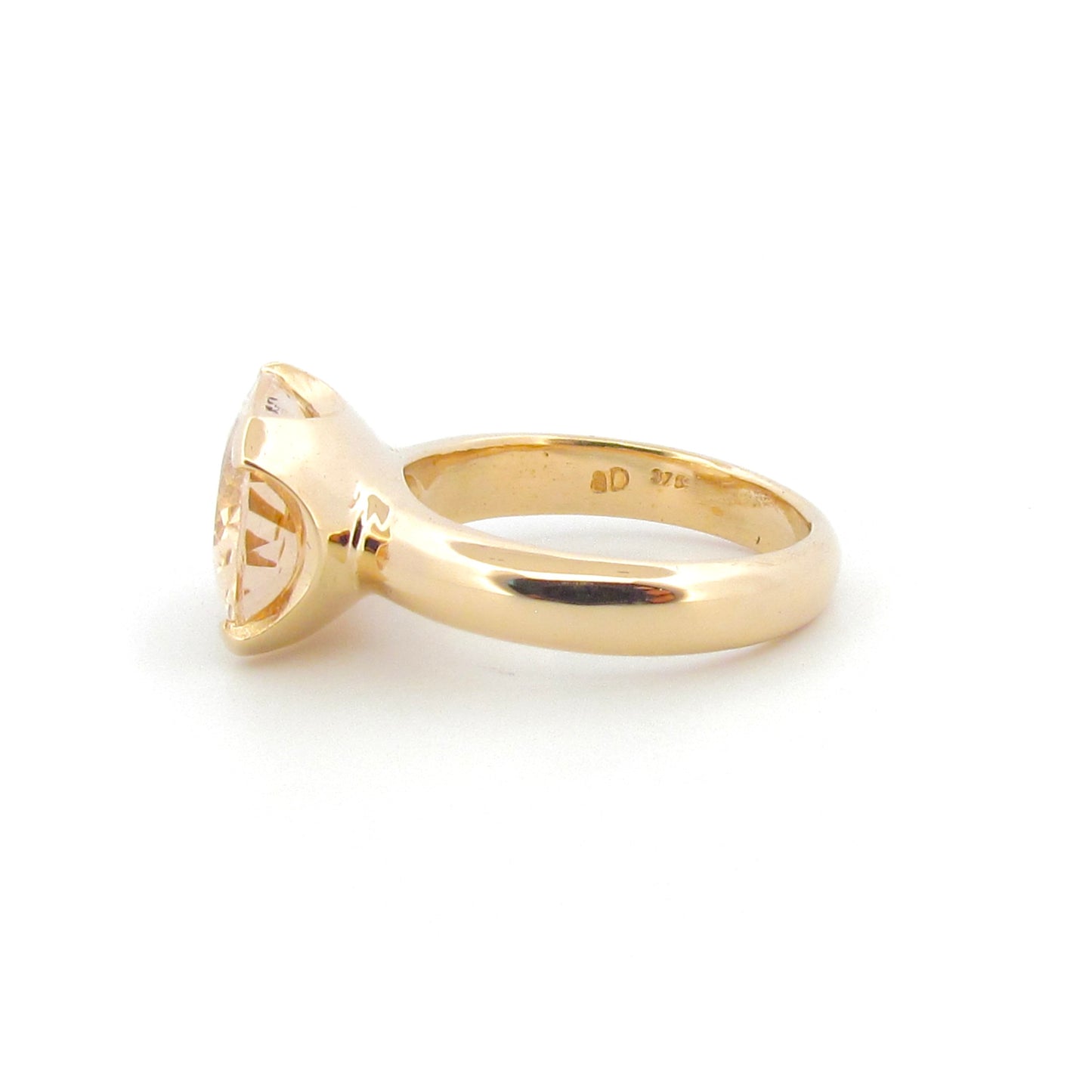 Yellow Gold Heliodor Small Horizon Ring