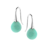 Silver Small Amazonite 'ShortDrop' earrings