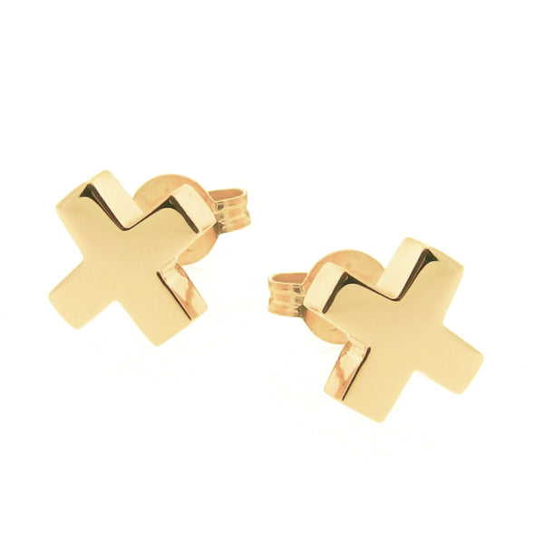 Yellow Gold Baby Kiss Stud Earrings