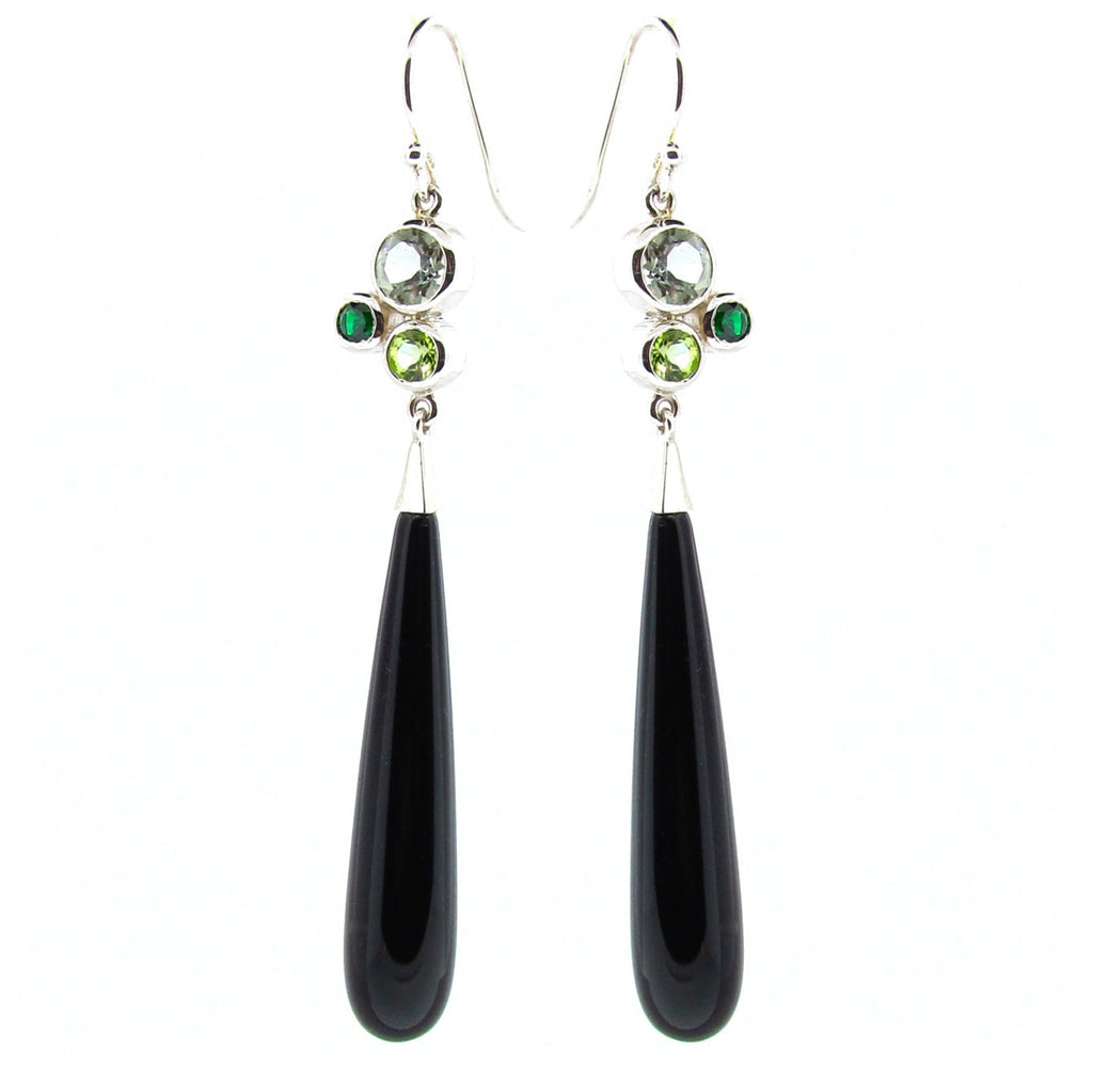 Sterling Silver 'Bubble Drop' earrings