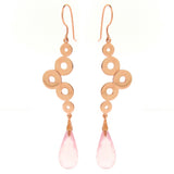 Rose Gold Dancing Discs earrings