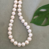 White Round Freshwater Pearl Necklace