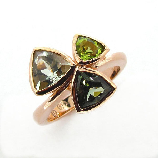 Rose gold Forrest 'Trilliant Trinity' Ring