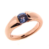 Rose Gold Ceylon Sapphire Comfort Engagement Ring
