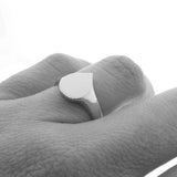 Sterling Silver Pear Signet Ring