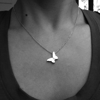 Rose Gold Butterfly Pendant