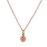 Rose Gold Diamond Small Eclipse Pendant