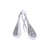 White Gold Diamond Droplet earrings