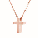 Rose Gold Small Cross Pendant