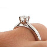18ct White Gold Diamond Cathedral Engagement Ring