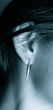 Rose Gold Comet tail stud Earrings
