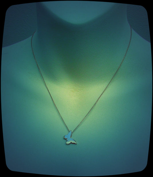 Rose Gold and Diamond Butterfly Pendant