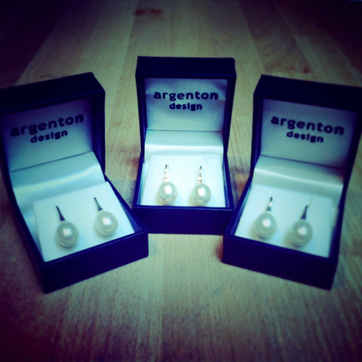 White Gold Diamond Small Short Drop Earrings