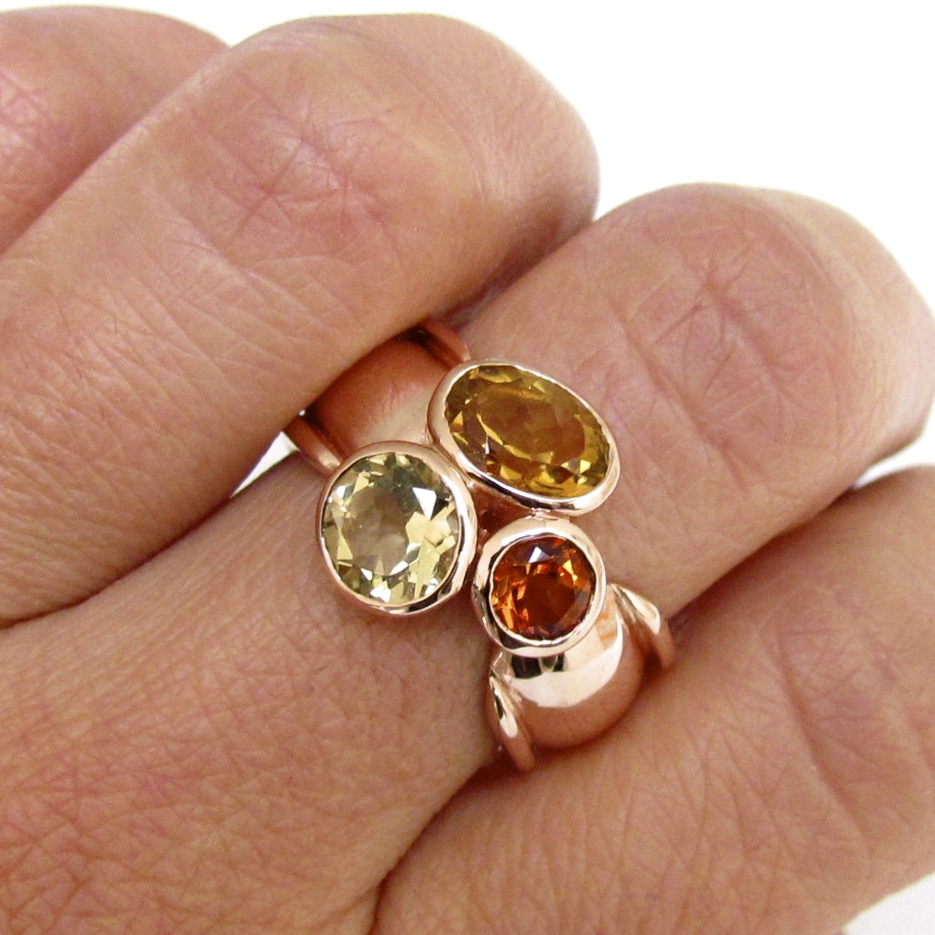 Rose gold Autumn Trinity Ring