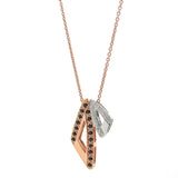 White Gold Small Travelling Arrow Head Diamond Pendant