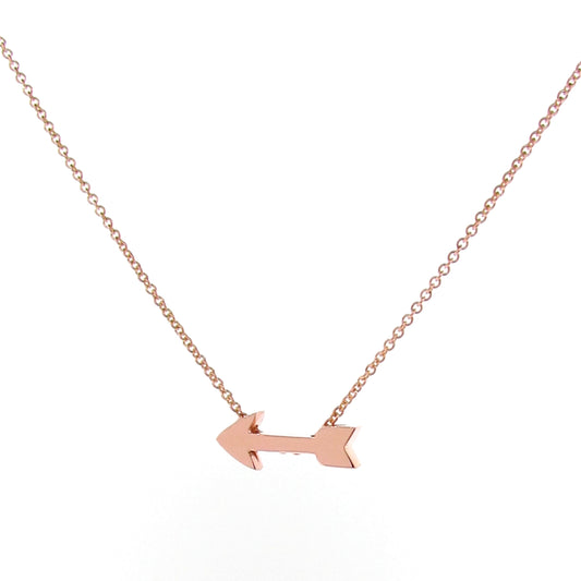 Rose Gold Baby Arrow Pendant or Necklace