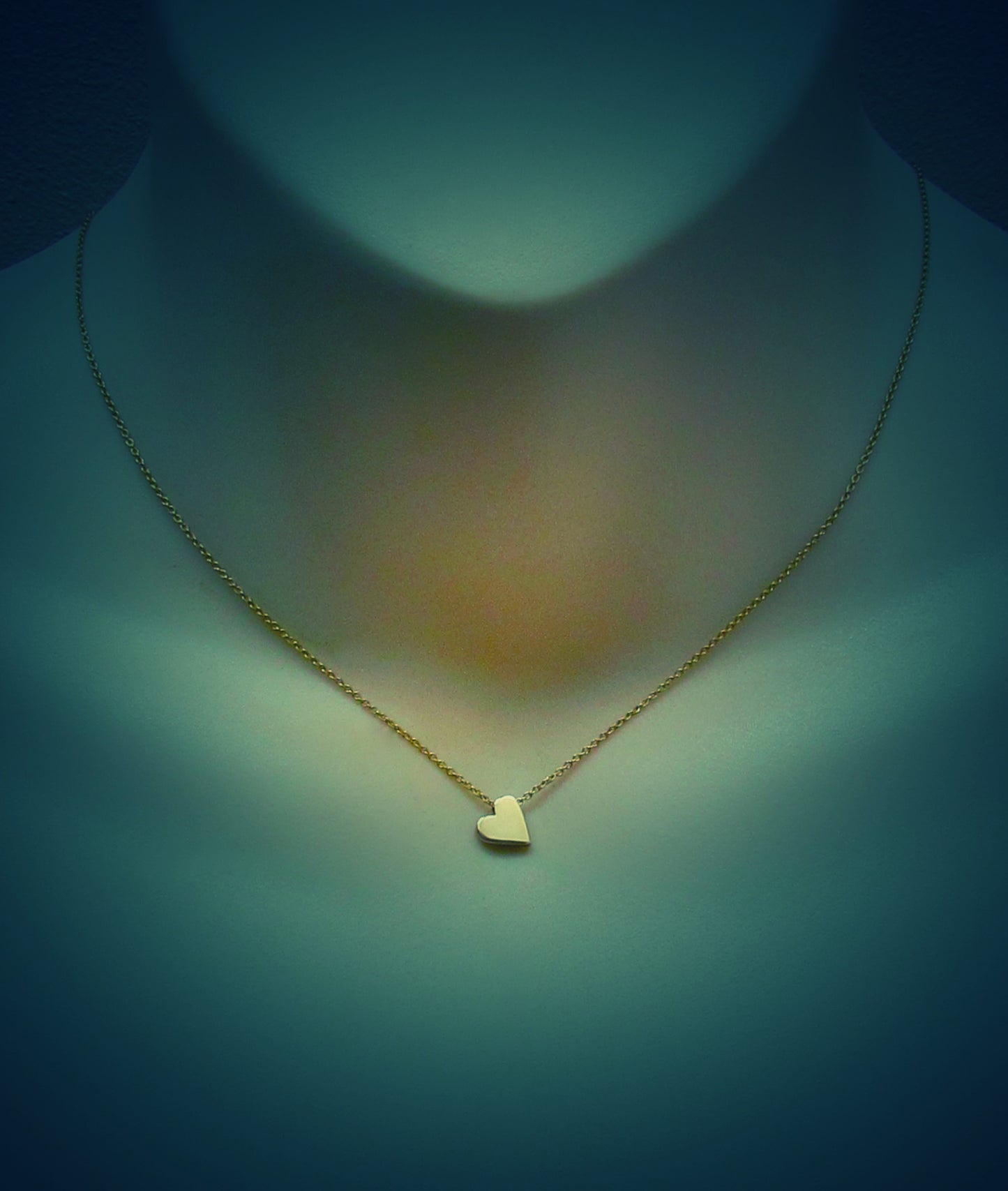 White Gold Baby Heart Pendant