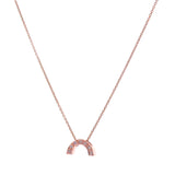 Rose Gold and Diamond Baby Rainbow Pendant