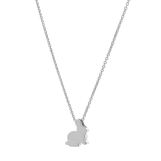 Sterling Silver Baby Bunny Pendant, Necklace or Anklet