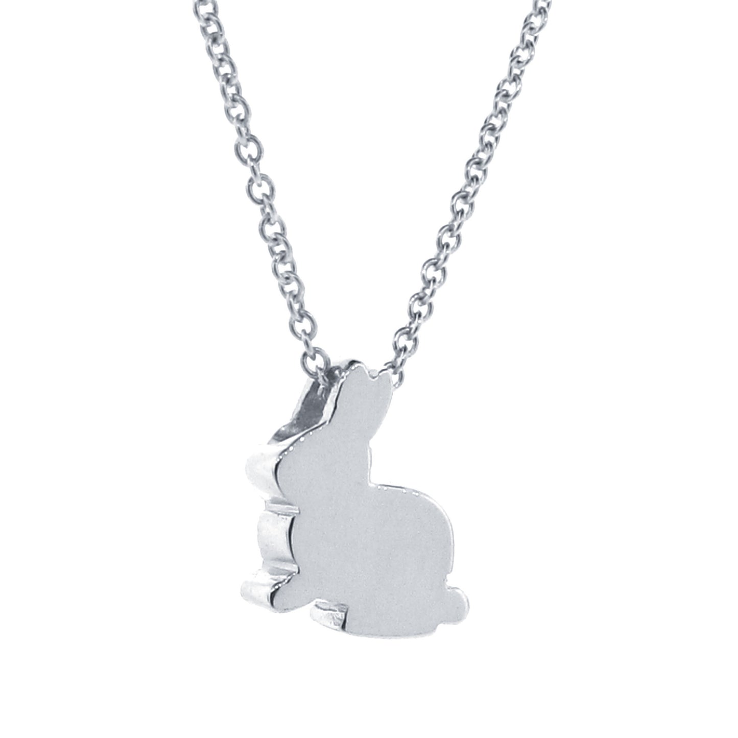 Sterling Silver Baby Bunny Pendant, Necklace or Anklet