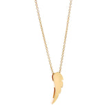 Yellow Gold Wing Pendant or Necklace