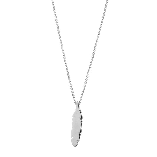 Sterling Silver Feather Pendant
