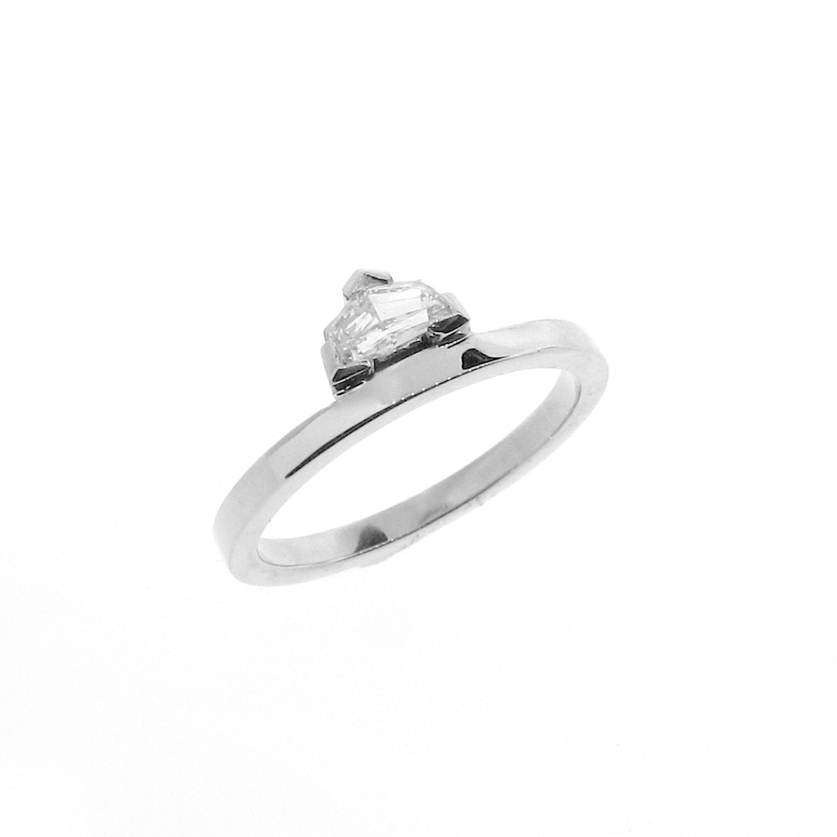 18ct White Gold Diamond Cadillac Engagement Ring set