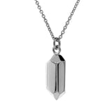 Sterling Silver Duo Crystal Necklace