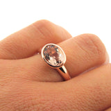 Rose Gold Morganite Small Simplicity Ring