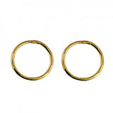 Small, Medium or Large 9ct Yellow Gold Faceted hinged sleepers