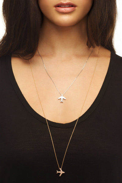 Argenton Design Contemporary Airplane Necklace