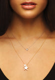 Yellow Gold Large Star Pendant
