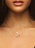 Rose Gold and silver 'Baby Blossom' Necklace or Anklet