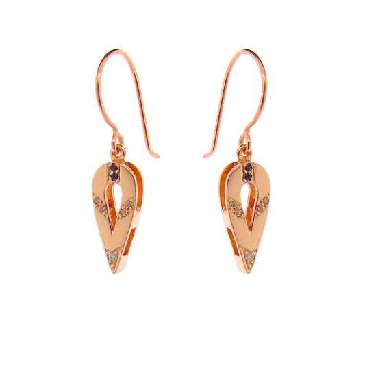 Rose Gold Small Ombre Drop Earrings