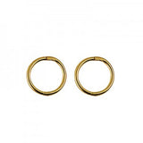 Small Yellow Gold plain hinged sleepers
