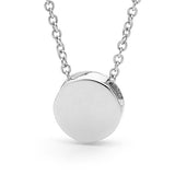 White Gold 'Baby Disc' Pendant