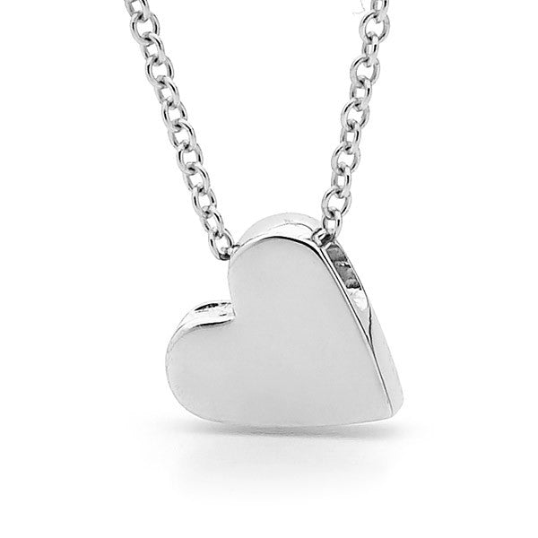 Sterling Silver Baby Heart Pendant, Necklace or Anklet