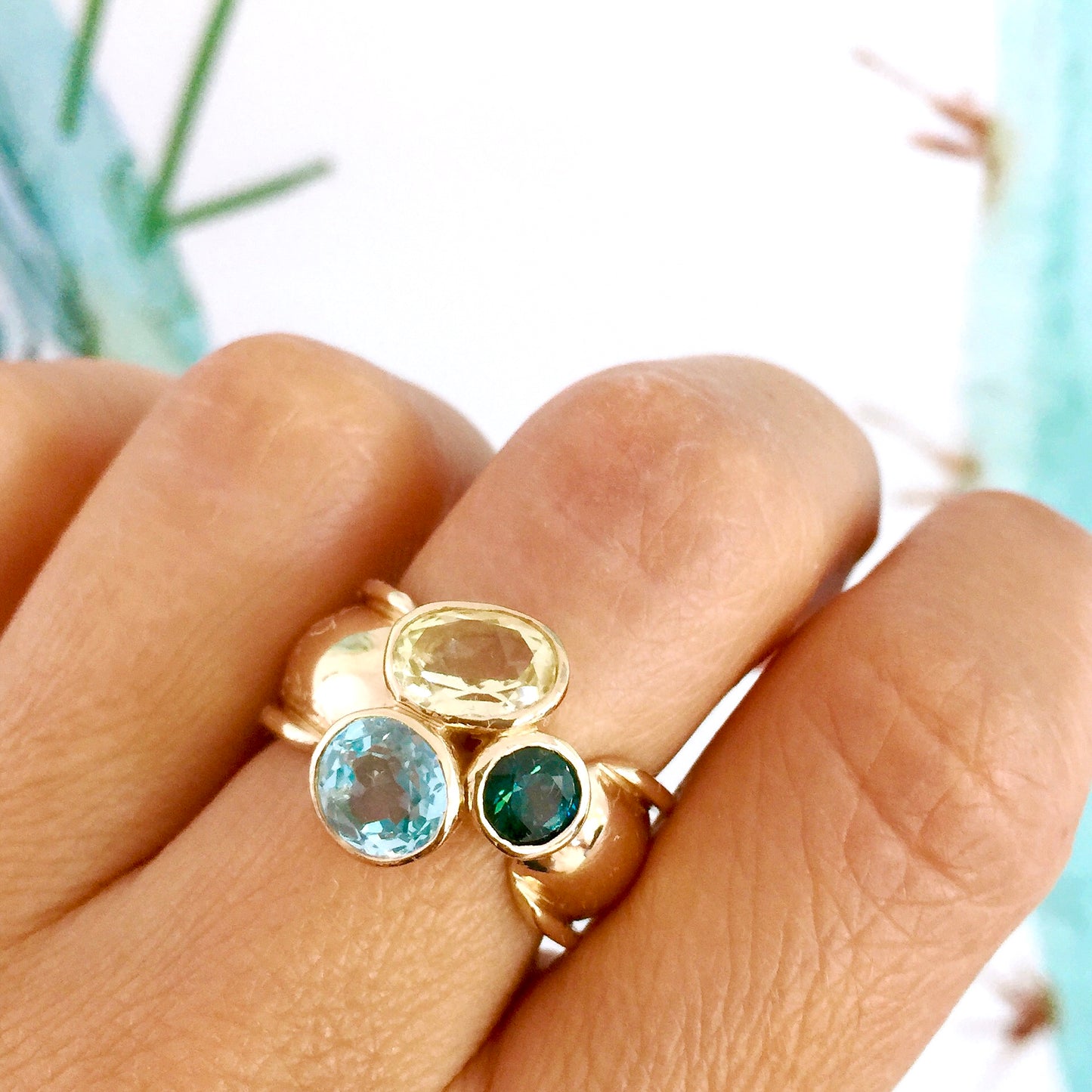 Yellow gold Spring Trinity Ring