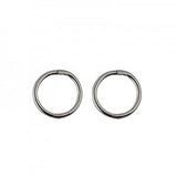Small 9ct White Gold hinged sleepers