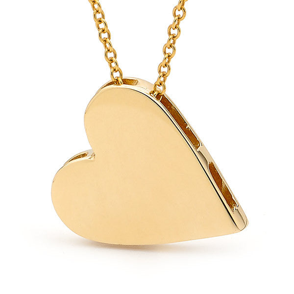 Yellow Gold Large Heart Pendant