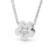 White Gold Diamond Baby Blossom Pendant