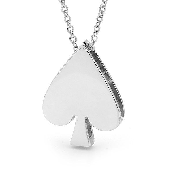 Sterling Silver Ace of Spades Necklace