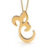 Yellow gold 'Tulip' Pendant