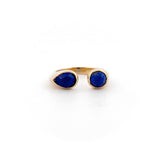 9ct Yellow Gold Lapis Embrace Ring