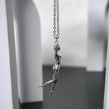Sterling silver dancing female  Necklace