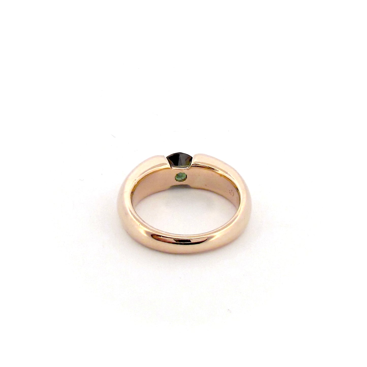 Yellow Gold Green Blue Sapphire Cove Ring