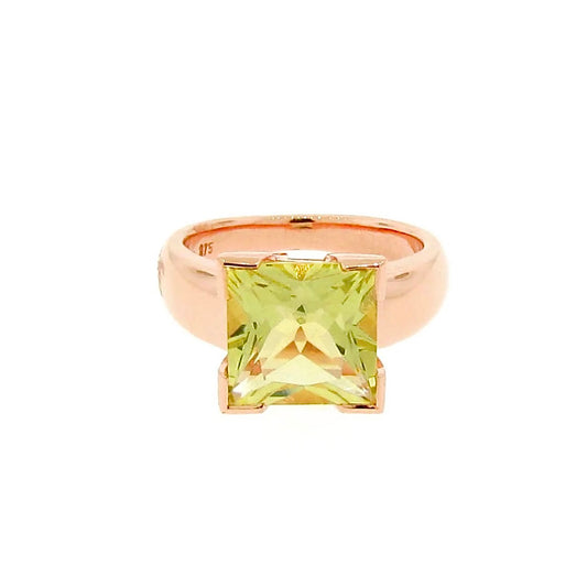 Rose Gold Lemon Quartz Absolute Ring