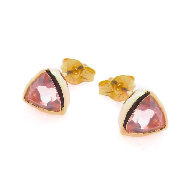 Yellow Gold Trinity Stud Earrings