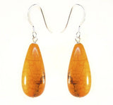 Light Orange Magnesite drop earrings